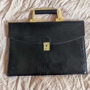 Vintage 1960s Faux Croc Purse